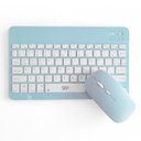 Ver imagem 2 de Teclado e Mouse sem Fio A6732 Slim Recarregável Azul Alta Compatibilidade com Bluetooth Usb