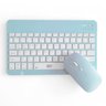 Teclado e Mouse sem Fio A6732 Slim Recarregável Azul Alta Compatibilidade com Bluetooth Usb - 2