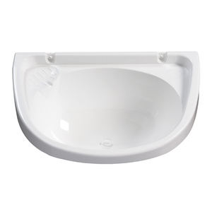 Lavatório Grande Capacidade 5 Litros Linha Bellart Com Válvula Integrada  Cor Branco Durín