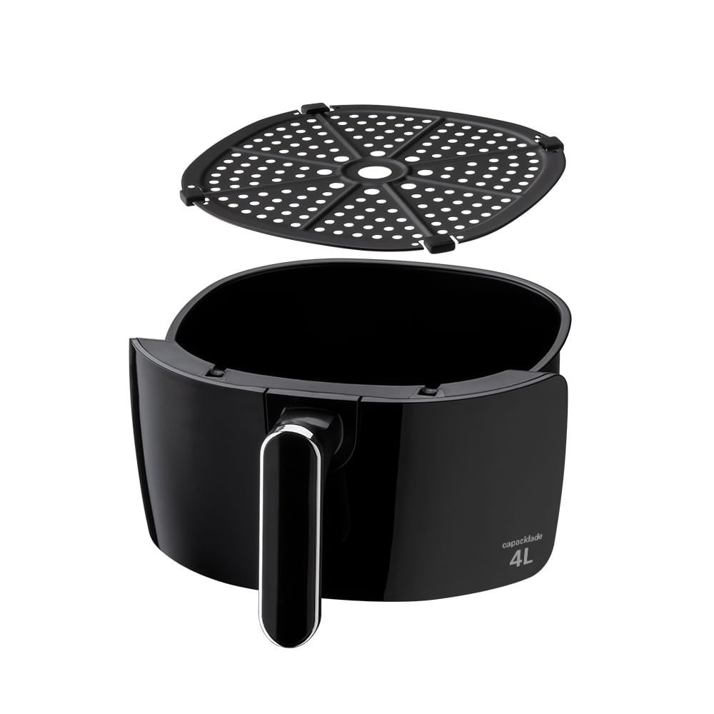 Fritadeira Elétrica Air Fryer 4 Litros 1500w-220v Preta Multi - Go202 Go202 Multilaser - 6