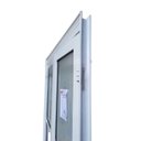 Ver imagem 5 de Porta Camarão com Vidro Alumínio Branco 210x90 Lado Esquerdo Linha 25 Esmeralda
