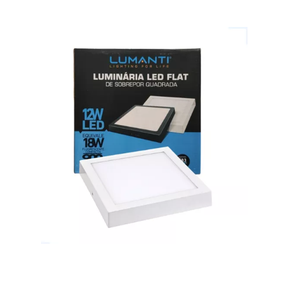 Plafon Led Sobrepor Quadrado 12w 3000k Plafon Led Sobrepor Quadrado 12w 3000k