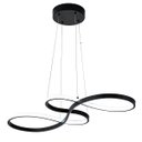 Ver imagem 1 de Lustre Arco Infinito 3 em 1 LED Pendente Perfil Iluminaçao Sala de Jantar Restaurante Hotel Hall de 