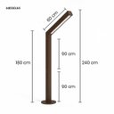 Ver imagem 4 de Poste Jardim Externo Alumínio Ravi Max Starlumen St3168