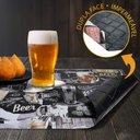 Ver imagem 1 de 2 Jogo Americano Dupla Face Kori Beer Preto Impermeável Rt