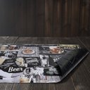 Ver imagem 7 de 2 Jogo Americano Dupla Face Kori Beer Preto Impermeável Rt