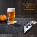 Ver imagem 2 de 2 Jogo Americano Dupla Face Kori Beer Preto Impermeável Rt