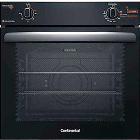 Forno de Embutir a Gás Oc8gm com Toplimpafácil Grill e Timer 80 Litros Continental