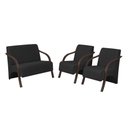 Ver imagem 1 de Conjunto Poltronas Vênus Braço Madeira D Salla Preto