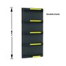 Gondola Parede 170 Fit Ate 3 Metros 1 Canto Preto 20b Pe Amarelo - 4