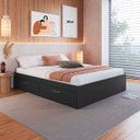 Ver imagem 1 de Cama de Casal Queen com 4 Portas Basculantes Grafite