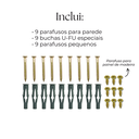 Ver imagem 3 de Suporte para 12 Chaves de Boca Aço Reforçado + Suporte para Chave L Painel de Ferramentas