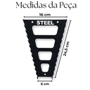 Ver imagem 5 de Suporte para 12 Chaves de Boca Aço Reforçado + Suporte para Chave L Painel de Ferramentas