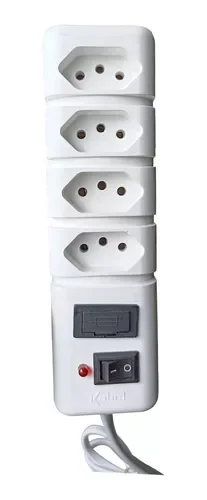 Filtro de Linha Extensão Elétrica 4 Tomada 2p+t 10a Bivolt - 3