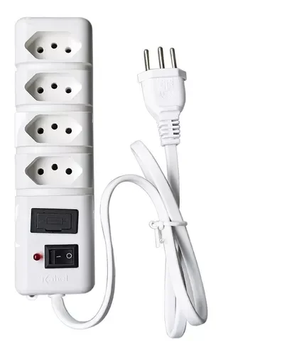 Filtro de Linha Extensão Elétrica 4 Tomada 2p+t 10a Bivolt - 1