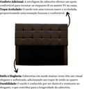 Ver imagem 2 de Cabeceira Estofada Cama Box Casal 140 Cm Bianca Suede Cor:marrom
