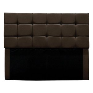 Cabeceira Estofada Cama Box Casal 140 Cm Bianca Suede Cor:marrom