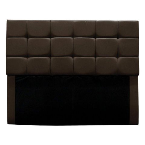 Cabeceira Estofada Cama Box Casal 140 Cm Bianca Suede Cor:marrom