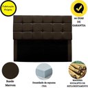 Ver imagem 6 de Cabeceira Estofada Cama Box Casal 140 Cm Bianca Suede Cor:marrom