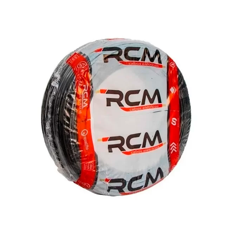 Fio Cabo Flexível 1,5mm Preto Rolo 100m RCM