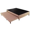 Ver imagem 6 de Cama Box c/Auxiliar Casal: Colchão Polar Superlastic Safira Clean + Base CRC Rústico Bege(138x188)