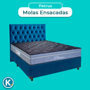 Ver imagem 4 de Kit Cama Box + Cabeceira + Colchão Casal Molas Ensacadas - Petrus - Paropas