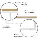 Ver imagem 5 de Cabideiro Strassis Design Sd-5013 Branco