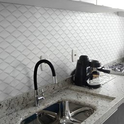 Papel de Parede Adesivo Lavavel Texturizado Casca Geométrico Branco Cinza 500x60cm - 6