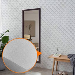 Papel de Parede Adesivo Lavavel Texturizado Casca Geométrico Branco Cinza 500x60cm - 10
