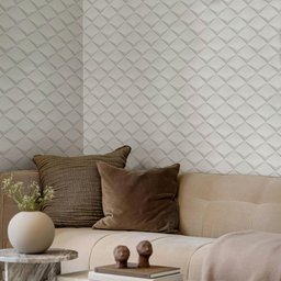 Papel de Parede Adesivo Lavavel Texturizado Casca Geométrico Branco Cinza 500x60cm - 5