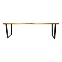 Mesa Industrial Diamond Madeira Maciça 2,50m Ferragem Preta - 3