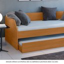 Ver imagem 2 de Sofá Cama Solteiro Duo com Cama Auxiliar em Mdf Reforçado 15mm