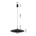Ver imagem 4 de Lustre Pendente Nordecor Kale Dre 2864 38cm Preto Led Bivolt