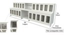 Ver imagem 2 de 2 Pet Box, Expositor para Ração + Mesa para Balança Mdp Cães Vetorial Móveis