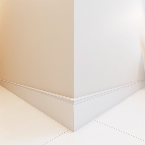 Rodapé MDF 5cm com Friso Laminado Madeira Sala Quarto Cozinha Parede Moderna Decorativa Instalação R