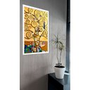 Ver imagem 2 de Quadro Decorativo Gustav Klimt Árvore da Vida - 70x50cm:moldura Preta