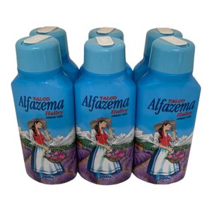 Kit com 6 Talco Alfazema Halley Original 200 gr