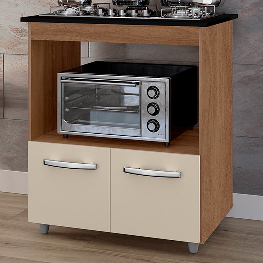 Balcao para Cooktop 4 Bocas Elisa Savana Off White Mobbs - 2