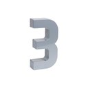 Ver imagem 1 de Numero Residencial Aluminio 3 - Roper Plast