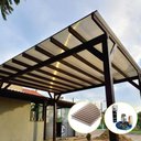 Ver imagem 2 de Kit Policarbonato Bronze 4mm 3,00m X 1,00m - Perfis Naturais