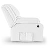 Poltrona do Papai Reclinável Massageadora Elétrica com Usb Simon F05 Corano Branco - Lyam Decor - 6