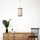 Ver imagem 3 de Lustre Pendente Rústico Madeira e Telinha Oriental Moderno:luminária Palha/fio Branco