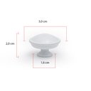 Ver imagem 2 de Puxador Redondo em Latão Metal para Móveis,porta,gaveta 12un: Branco