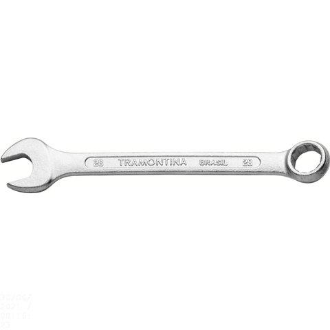 Chave Combinada 28 Mm Tramontina Basic com Corpo em Aço Especial Cromado Tramontina