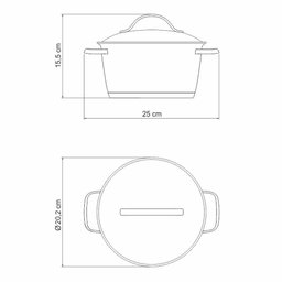 Caçarola Funda Allegra Aço Inox Fundo Triplo Fogões de Indução 18 Cm 2,2l - Tramontina 62654181 - 4