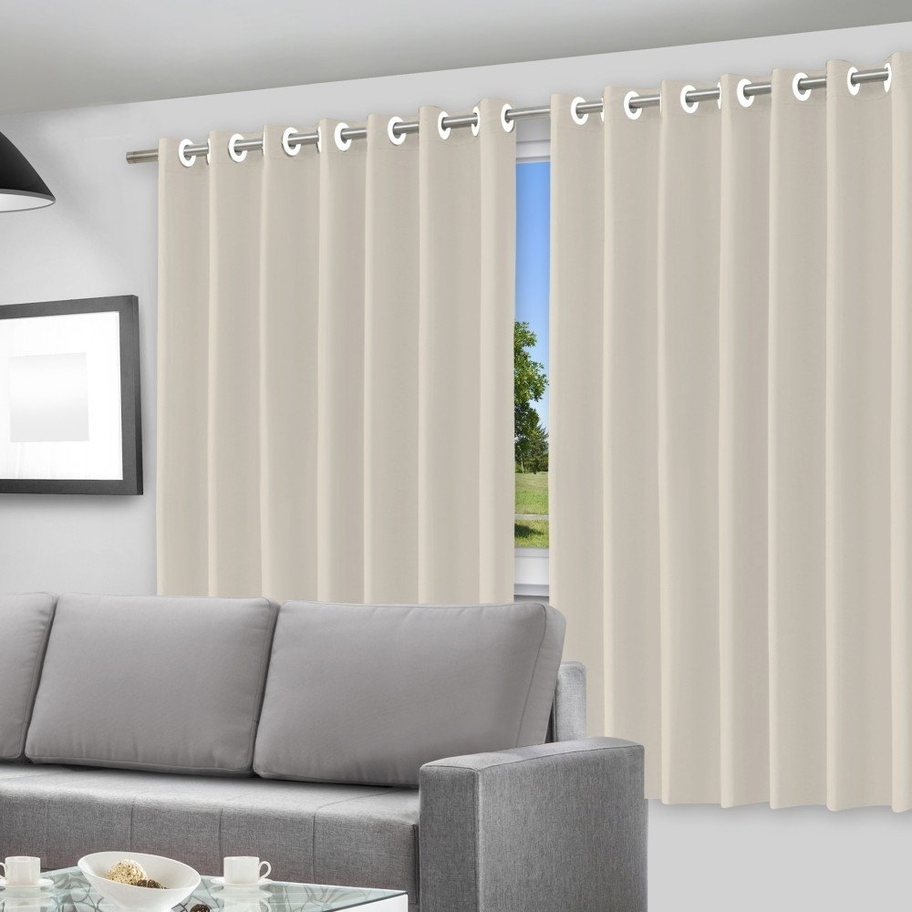 Cortina Blecaute Blackout Corta Luz Quarto Sala Bege 200x140