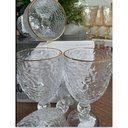 Ver imagem 3 de Taça de Água Cristal com Fio de Ouro 320 Ml - Lyor