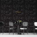 Ver imagem 2 de Papel de Parede Casual Whatsapp Fundo Preto Gh Papel de Parede 3,3m
