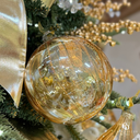 Ver imagem 2 de Bola Decorativa de Natal Dourada 10cm Unitária