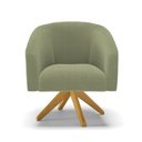 Ver imagem 5 de Poltrona Decorativa Giratória Ma30 Stella Bouclê Pistache - D’Rossi